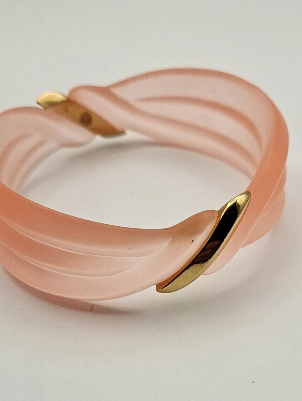 Vintage Avon Bracelet Frosted Coolers Collection Melon Peach Bangle 1989